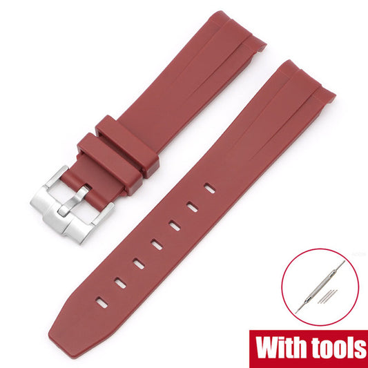weinrot Silikon Armband für MoonSwatch