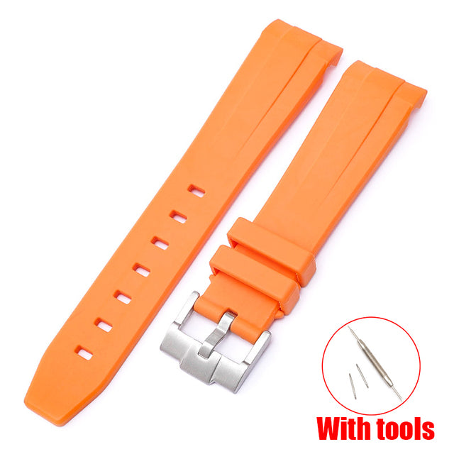 orange Silikon Armband für MoonSwatch