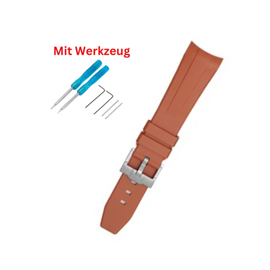 orange Silikon Armband für Blancpain X Swatch (Frosted Collection)