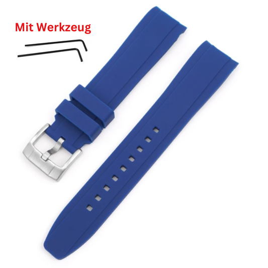 hellblau Silikon Armband für Blancpain X Swatch (Quick Release)
