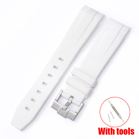 weiß Silikon Armband für MoonSwatch